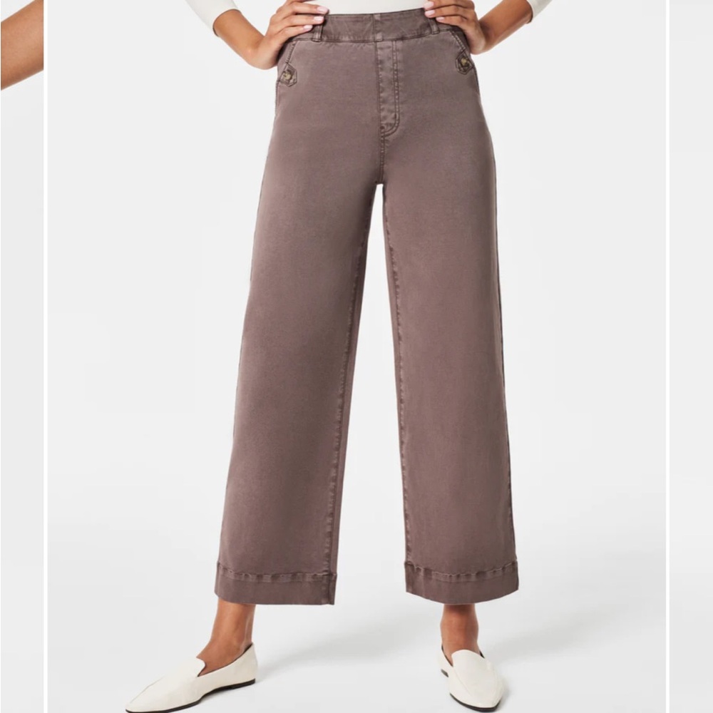 Spanx Stretch Twill Cropped Pants - Petite Large, NEW WITH TAGS